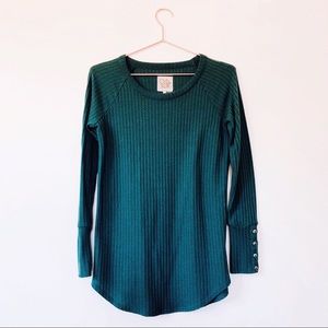 Chaser Waffle Knit Long Sleeve Shirt